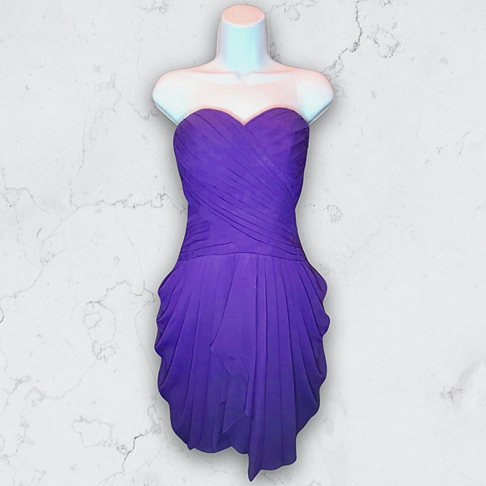Purple Chiffon Dress